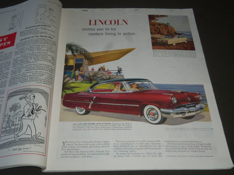 1952 SEPT 27 THE SATURDAY EVENING POST MAGAZINE - ILLUSTRATED COVER - SP 1932