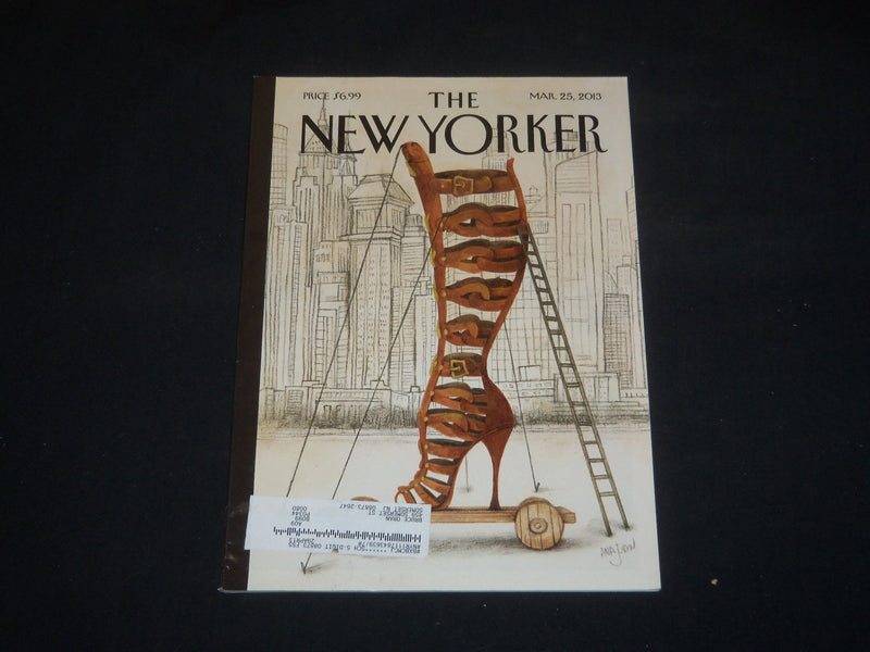 2013 MARCH 25 THE NEW YORKER MAGAZINE - ILLUSTRATED COVER - NY 2169