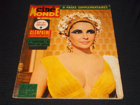 1962 JULY 17 CINEMONDE MAGAZINE - LIZ TAYLOR COVER - E 24863