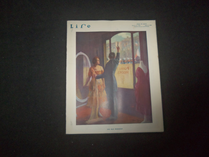 1919 APRIL 17 LIFE MAGAZINE - HIS OLD REGIMENT - L 768Y