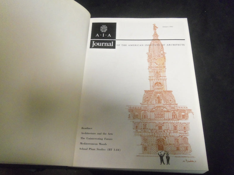 1961 AMERICAN INSTITUTE OF ARCHITECTS 2 BOUND VOLUMES - NICE PHOTOS - R 854