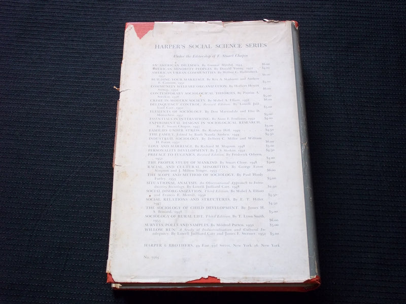 1953 RACIAL AND CULTURAL MINORITIES HARDCOVER BOOK BY SIMPSON & YINGER - KD 7583
