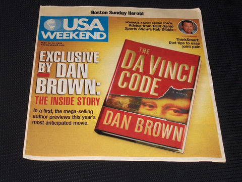 2006 MAY 12 BOSTON SUNDAY HERALD USA MAGAZINE - THE DAVINCI CODE - E 5277
