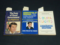 1977-1984 CONGRESSMAN PHILIP M. CRANE BOOK LOT OF 3 - ALL INSCRIBED - D 473