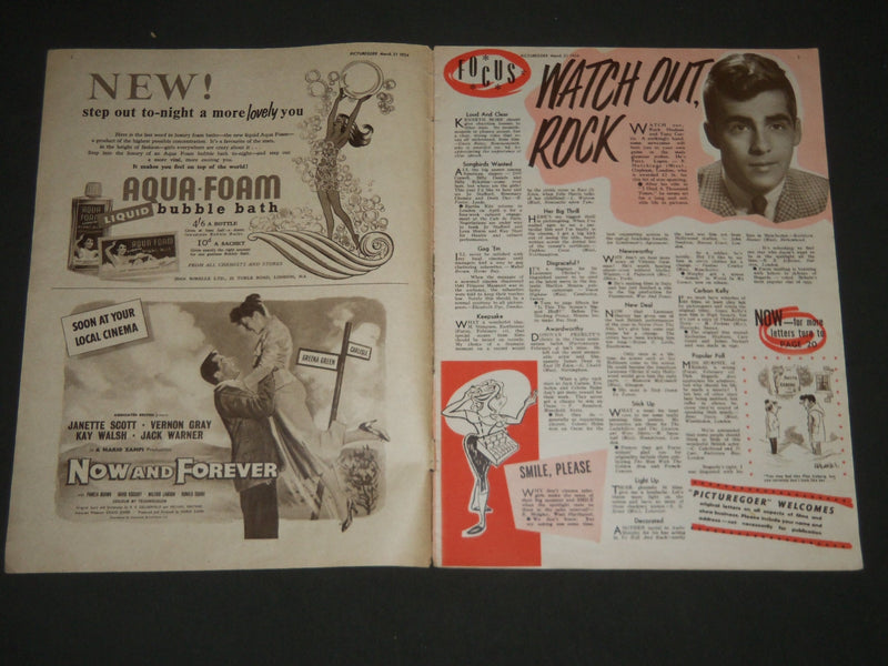 1956 MARCH 31 PICTUREGOER MAGAZINE - APRIL OLRICH COVER - MONROE - ST 4761