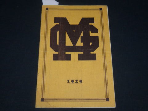 1929 G. M. TECH VS. ADRIAN COLLEGE FOOTBALL PROGRAM - NICE PHOTOS - J 5783