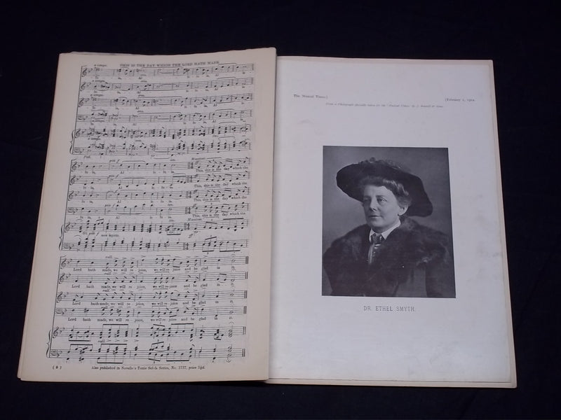 1912 FEBRUARY 1 THE MUSICAL TIMES MAGAZINE - CHAPPELL PIANOS - J 5590