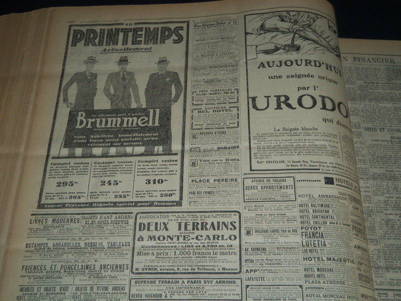 1930 JANUARY-MARCH LE TEMPS FRENCH NEWSPAPER BOUND VOLUME - VB 4