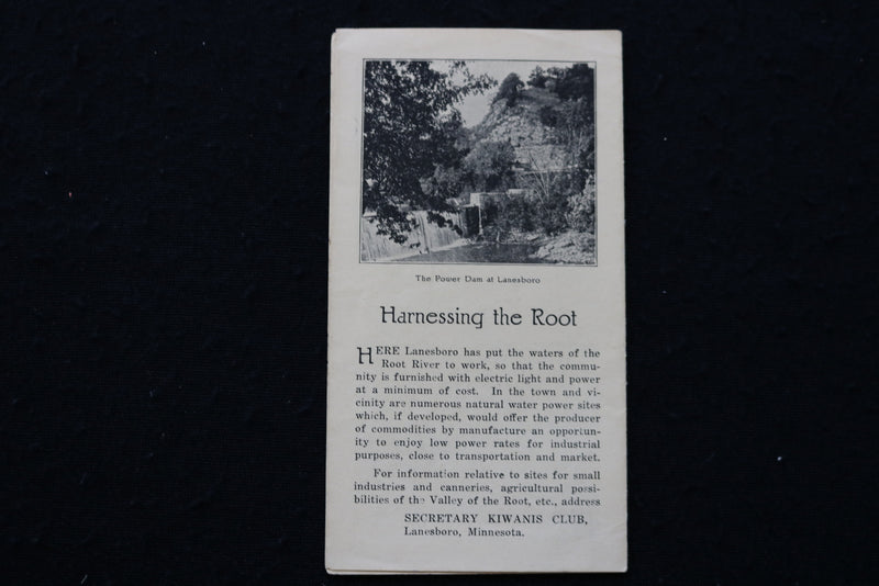 1920'S LANESBORO - FILLMORE COUNTY, MINNESOTA FOLD-OUT - K 1933