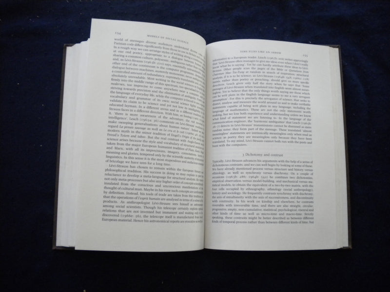 1990 MODELS AND INTERPRETATIONS HARDCOVER BOOK - ESSAYS OF J.A. BARNES - KD 8021