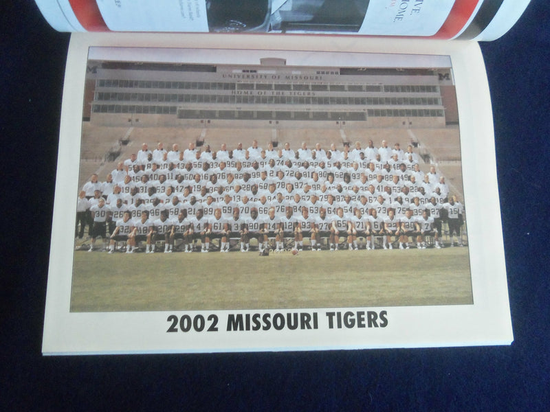 2002 AUG 31 FOOTBALL PROGRAM - UNIV OF MISSOURI VS UNIV OF ILLINOIS - ST 1116H