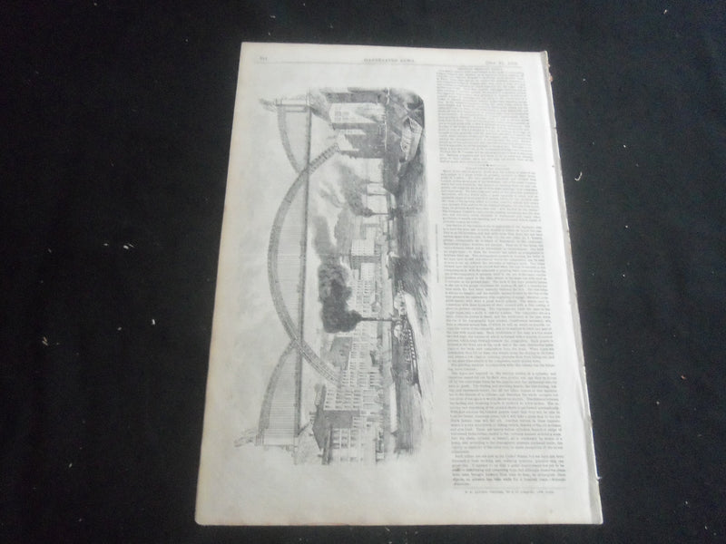 1853 OCTOBER 15 ILLUSTRATED NEWS MAGAZINE - HOLY SEPULCHRE, JERUSALEM - B 5531T