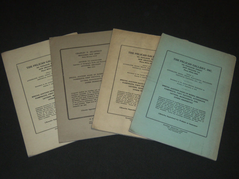1935 RARE AMERICANA PELICAN GALLERY AUCTION CATALOGS LOT OF 4 - KD 2099V
