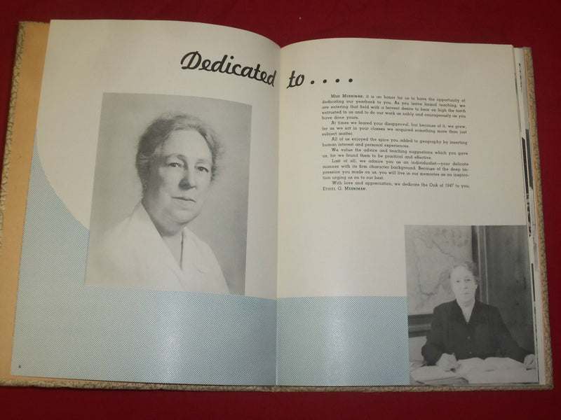 1947 THE OAK NEW JERSEY STATE TEACHERS COLLEGE YEARBOOK - GLASSBORO, NJ- YB 1794