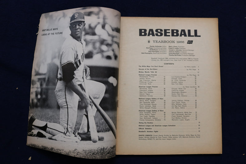 1966 BASEBALL YEARBOOK MAGAZINE - SANDY KOUFAX COVER - E 11830