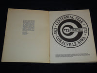 1973 CORALVILLE IOWA CENTENNIAL YEAR SOFTCOVER BOOK - LEST WE FORGET - J 8572
