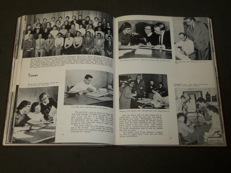 1956 THE TOWER STOUTE STATE COLLEGE YEARBOOK - MENOMONIE WISCONSIN - YB 1581