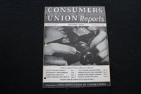 1939 AUGUST CONSUMERS UNION REPORTS MAGAZINE - SP 4179Y