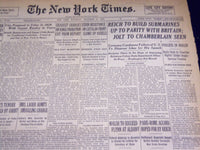 1938 DECEMBER 31 NEW YORK TIMES - REICH TO BUILD SUBMARINES - NT 2482
