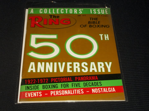 1972 JUNE THE RING MAGAZINE - 50TH ANNIVERSARY ISSUE FRONT COVER - E 4621