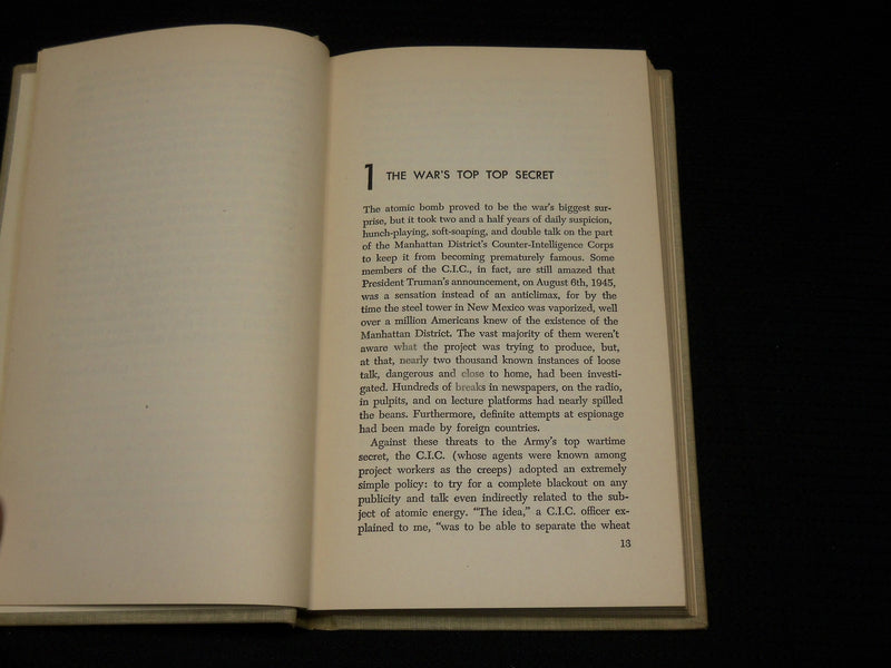 1948 EARLY TALES OF THE ATOMIC AGE HARDCOVER BOOK BY DANIEL LANG - KD 7365