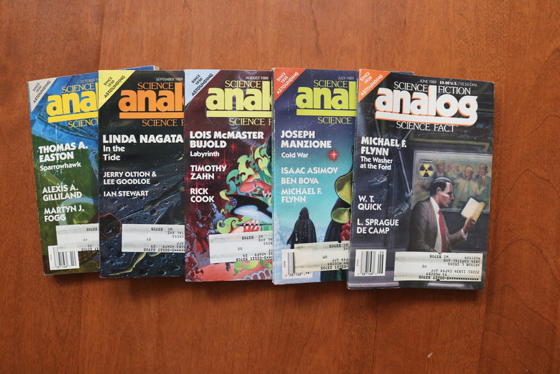 1962-1990 ANALOG SCIENCE FICTION DIGEST MAGAZINE - LOT OF 45 - O 3934