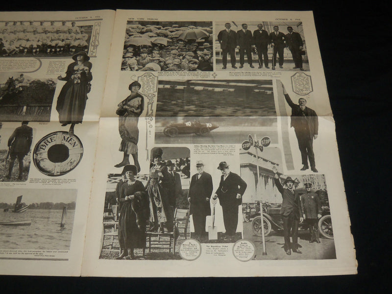 1916 OCTOBER 8 THE TRIBUNE GRAPHIC SECTION - NIJINSKY - NEW YORK GIANTS- NP 5427
