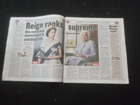 2022 SEPTEMBER 9 NEW YORK POST NEWSPAPER - QUEEN ELIZABETH DIED (1926-2022)