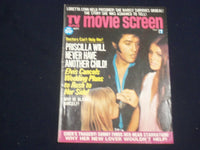 1974 OCTOBER TV AND MOVIE SCREEN MAGAZINE - ELVIS PRESLEY - PHOTOS - ST 5850