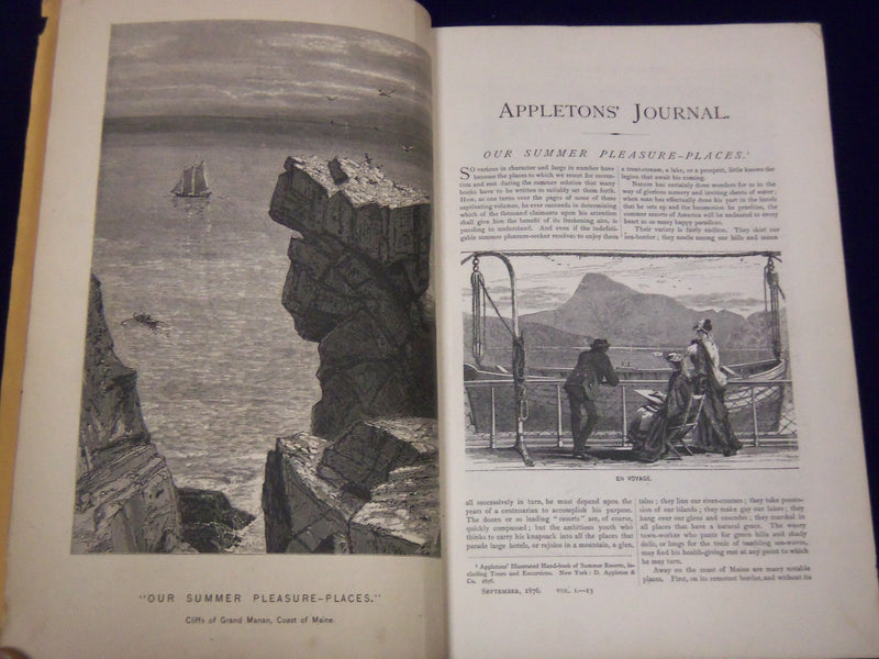 1876 APPLETON'S JOURNAL NEW SERIES LOT OF 5 ISSUES - WILLIAM RICHARD - WR 692