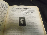 1916 JANUARY-DECEMBER JOURNAL OF EDUCATION BOUND VOLUME - COMPLETE YEAR - R 883