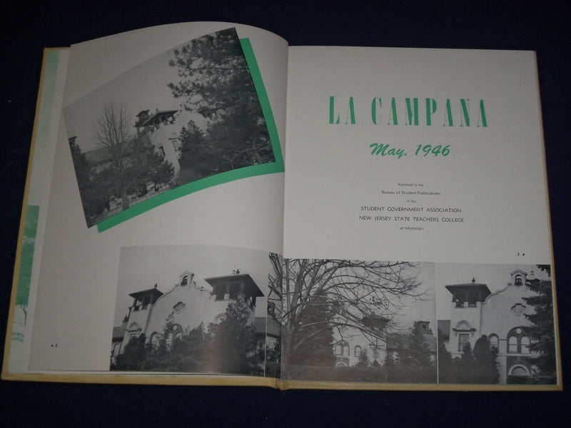 1946 LA CAMOANA YEARBOOK - MONTCLAIR TEARCHERS COLLEGE - MONTCLAIR, NJ - YB 89