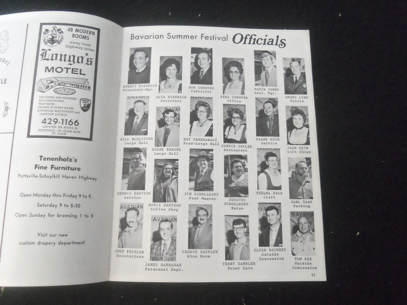 1973 JUNE 29 TO JULY 15 BAVARIAN SUMMER FESTIVAL SOUVENIR PROGRAM - ST 732C