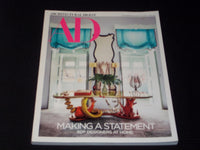 2018 APRIL ARCHITECTURAL DIGEST MAGAZINE - STATEMENT FRONT COVER - E 3529