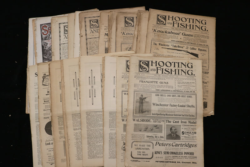 1899 SHOOTING AND FISHING MAGAZINE - LOT OF 41 - O 3698