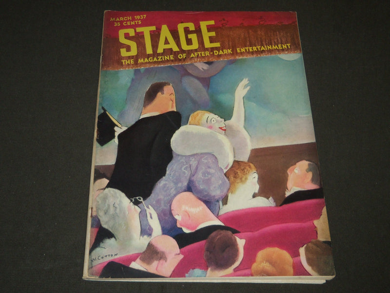 1937 MARCH THE STAGE MAGAZINE - NICE COVER - GREAT PHOTOS & ADS - ST 88