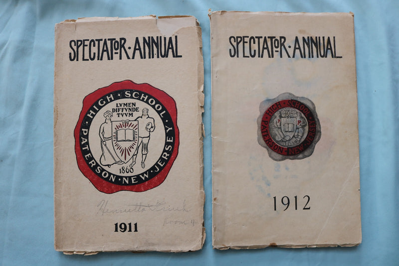 1911-1925 PATTERSON, NJ HIGH SCHOOL - SPECTATOR MAGAZINES - LOT OF 8 - K 3349