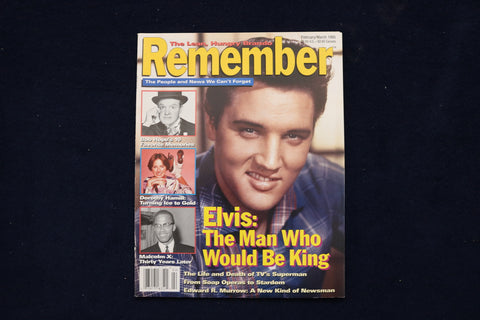 1995 FEB/MAR REMEMBER MAGAZINE - ELVIS PRESLEY COVER - E 19312