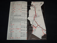 1939 APRIL COORDINATED RAIL BUS TIME TABLE FOR CALIFORNIA - J 9074