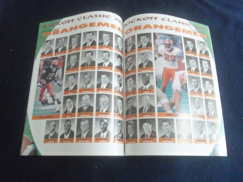 2001 AUG 26 FOOTBALL PROGRAM - SYRACUSE UNIV VS GEORGIA INSTITUTE TECH- SP 1216F