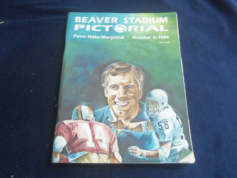 1984 OCTOBER 6 PENN STATE UNIV VS UNIV OF MARYLAND FOOTBALL PROGRAM - ST 5882K