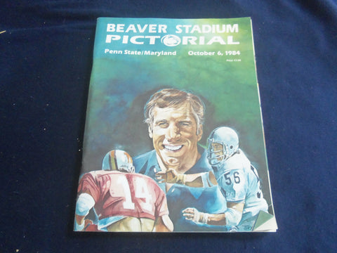1984 OCTOBER 6 PENN STATE UNIV VS UNIV OF MARYLAND FOOTBALL PROGRAM - ST 5882K