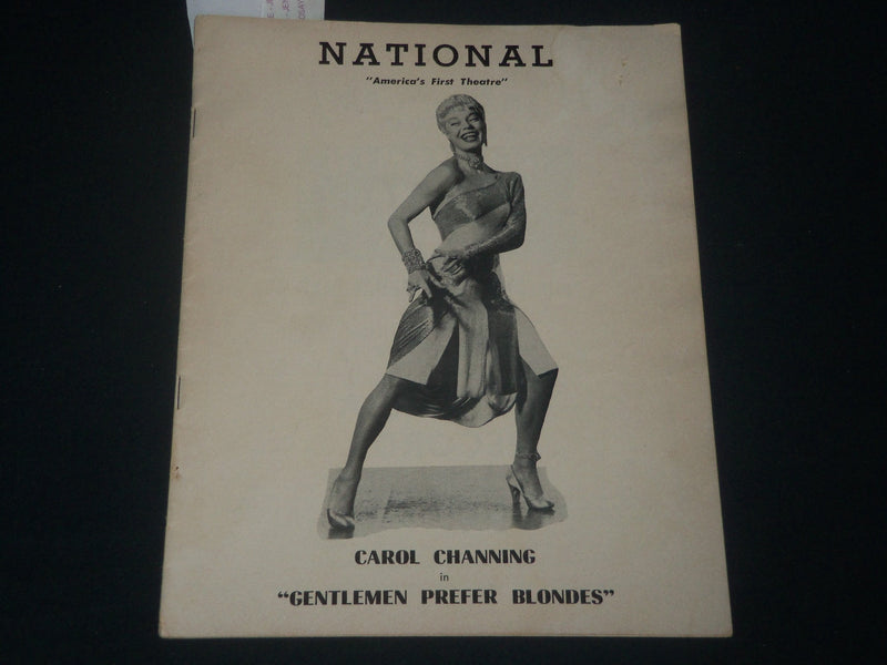 1952 JUNE 2 GENTLEMEN PREFER BLONDE PROGRAM - CAROL CHANNING - J 4290