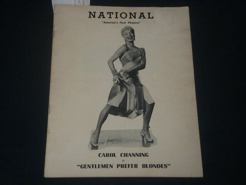 1952 JUNE 2 GENTLEMEN PREFER BLONDE PROGRAM - CAROL CHANNING - J 4290