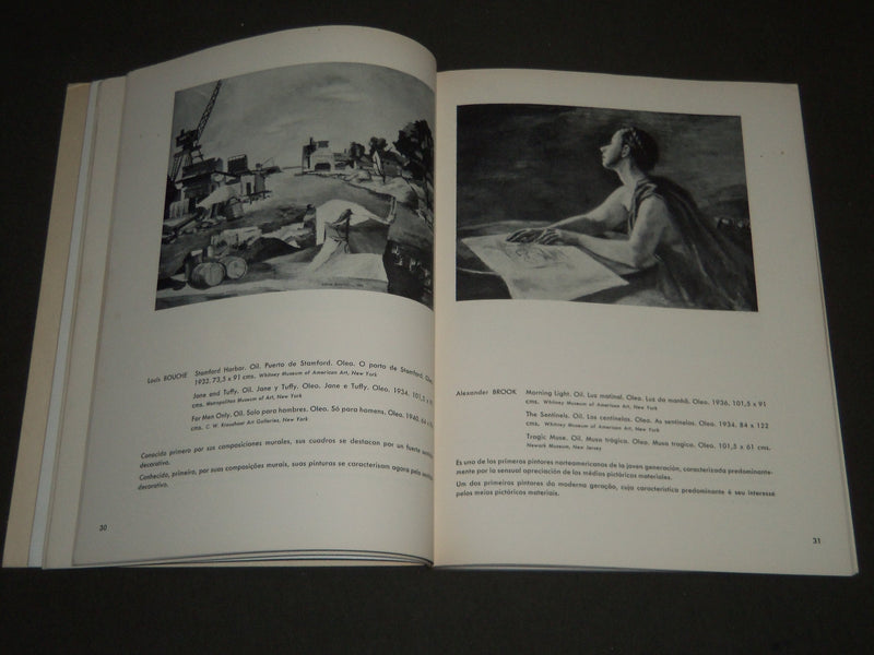 1941 LA PINTURA CONTEMPORANEA NOREAMERICANA SPANISH BOOK - KD 3838