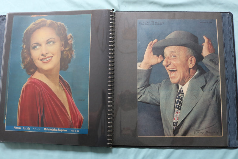 MOVIE STAR COLOROTO MAGAZINE SCRAPBOOK -CLAUDETTE COLBERT-PERRY COMO-CROSBY - #9