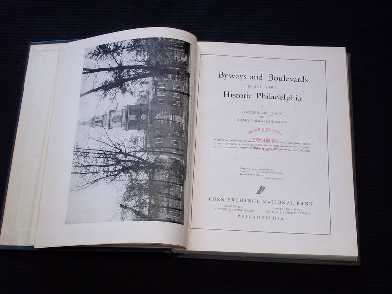 1925 BYWAYS AND BOULEVARDS IN AND ABOUT HISTORIC PHILADELPHIA - KD 7607