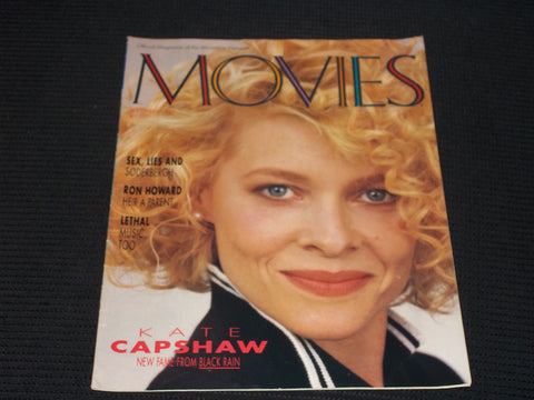 1989 SEPTEMBER MOVIES MAGAZINE - KATE CAPSHAW FRONT COVER - E 16983