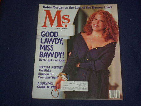 1989 MARCH MS. MAGAZINE - BETTE MIDLER - ST 6054