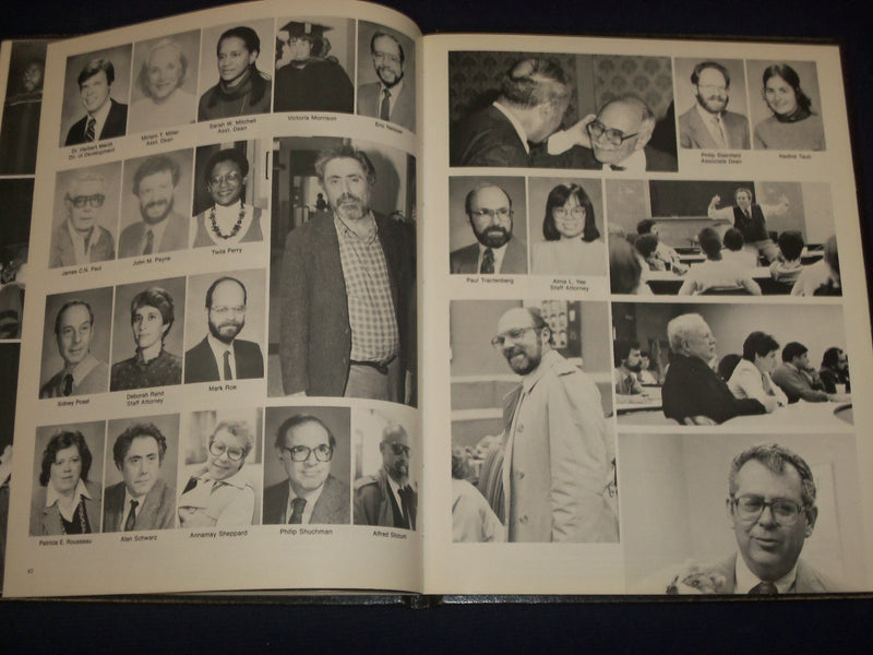 1986 RUTGERS SCHOOL OF LAW NEWARK NEW JERSEY YEARBOOK - GREAT PHOTOS - YB 141
